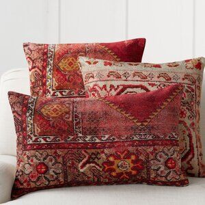 SET OF 3 EUC Pottery Barn Lorna Print Pillow Covers